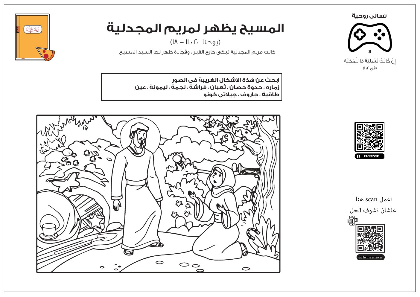 معاينة المسيح يظهر لمريم المجدلية